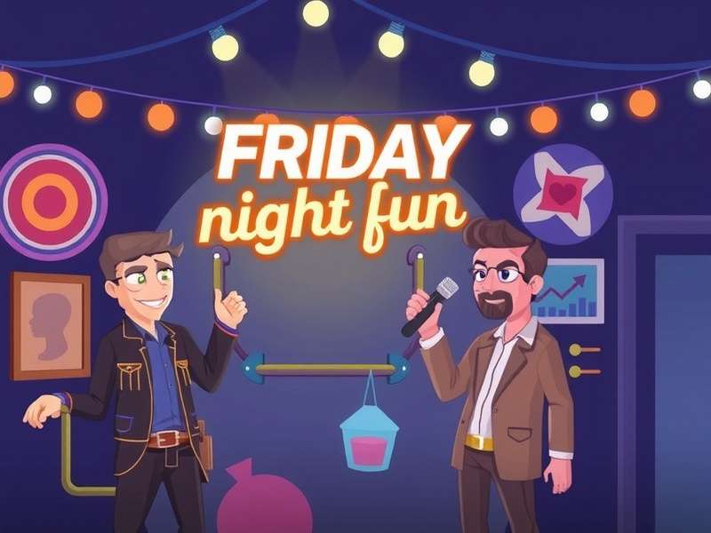 A fan-art collage of major Friday Night Funkin' characters including Boyfriend, Girlfriend, Skid & Pump, and Monster