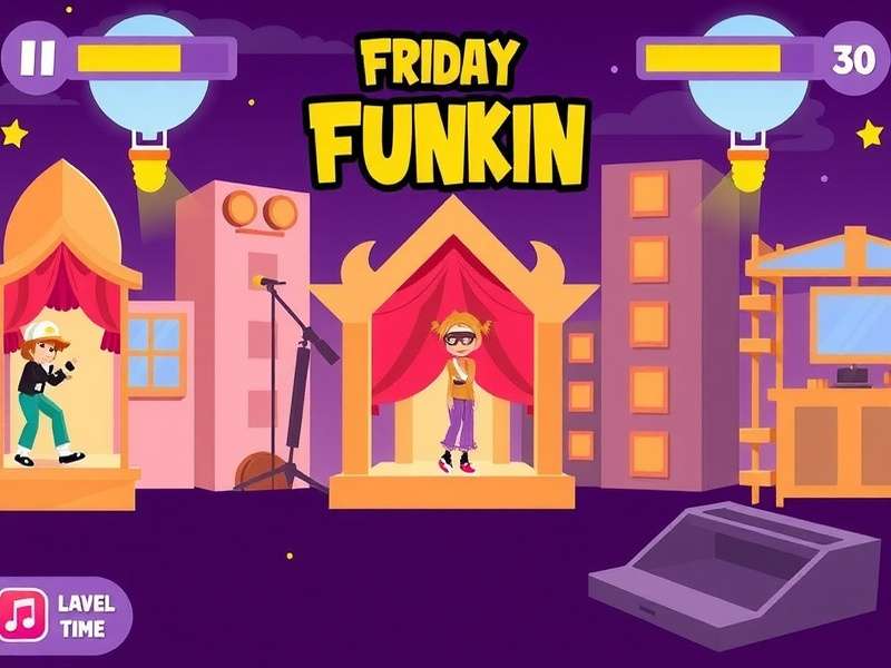 Friday Night Funkin mobile gameplay on a smartphone