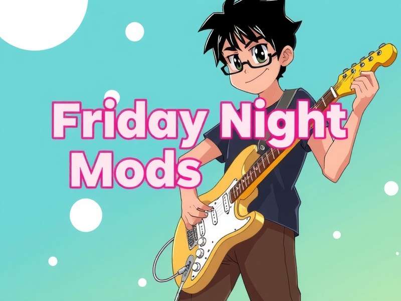 A vibrant digital art collage representing the diversity of FNF mod characters and music styles