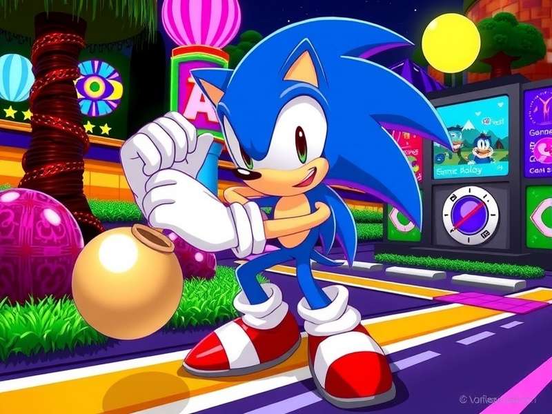 Sonic the Hedgehog inspired Friday Night Funkin mod gameplay screenshot