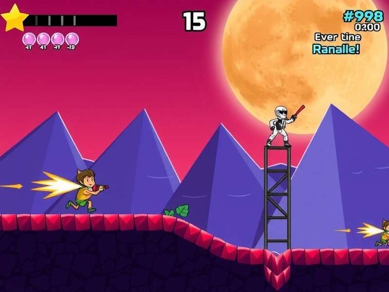 A vibrant gaming setup with colourful lights, representing the energetic world of Friday Night Funkin' mods and community.