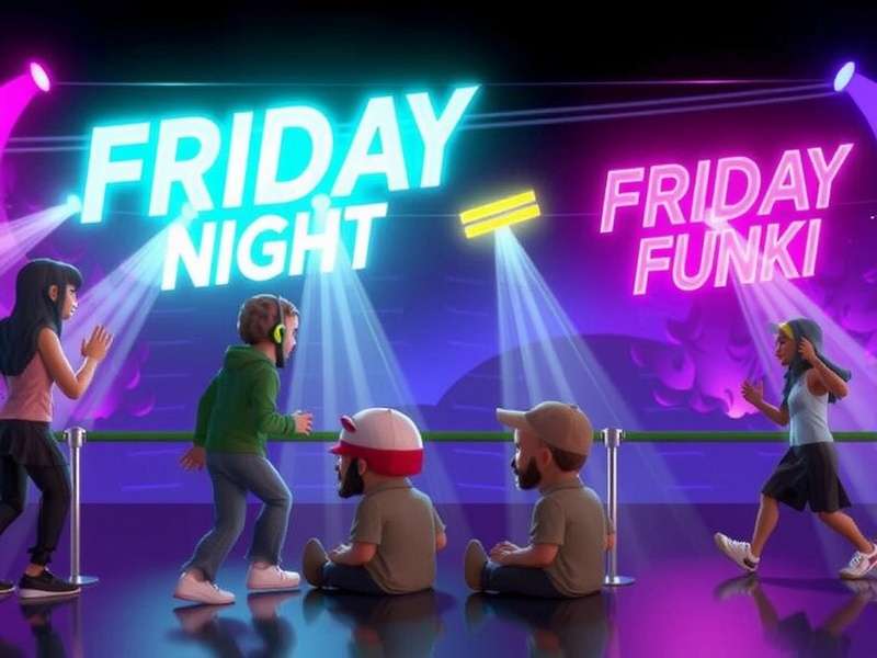 Friday Night Funkin 2025 PC gameplay screenshot featuring Boyfriend and Girlfriend