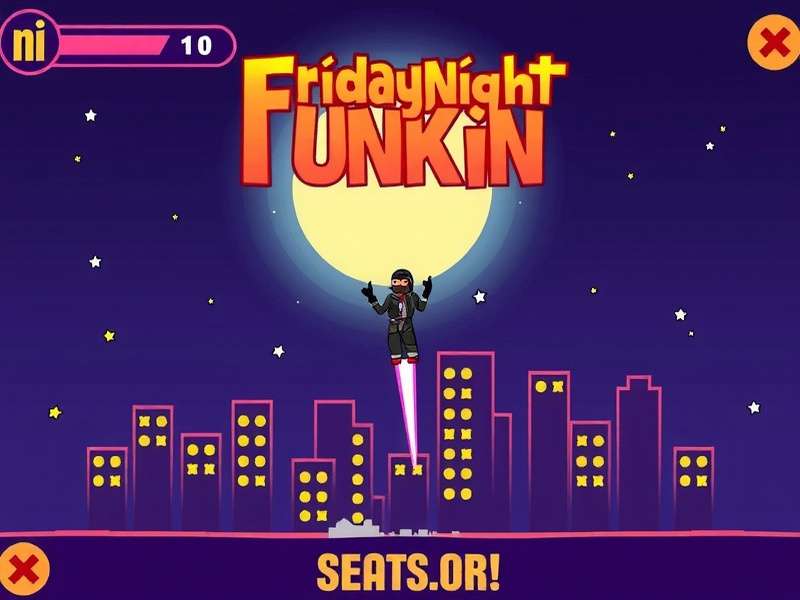 A computer screen displaying the Friday Night Funkin game menu with Boyfriend and Daddy Dearest