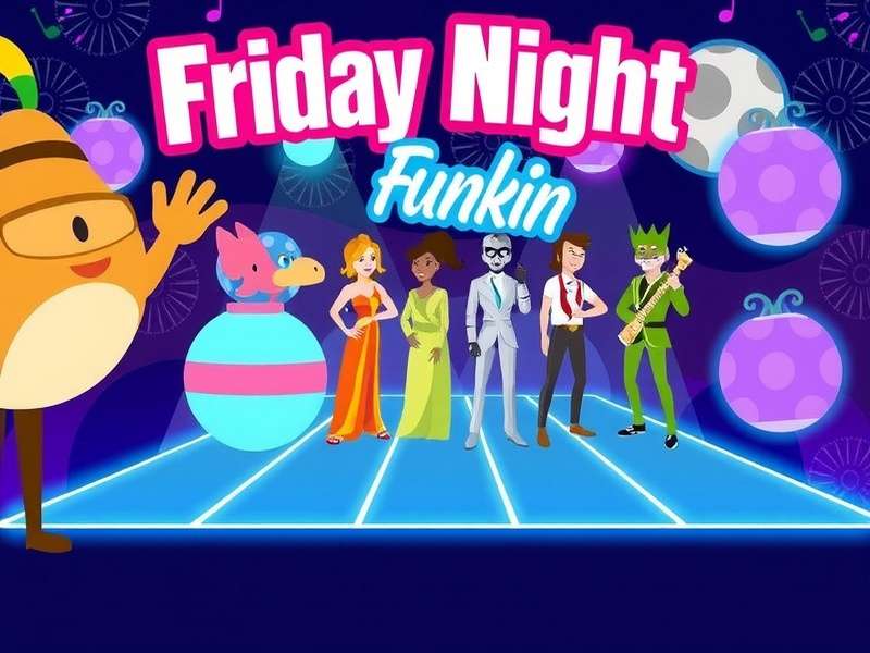 Friday Night Funkin gameplay screenshot showing Boyfriend and Daddy Dearest in a rap battle