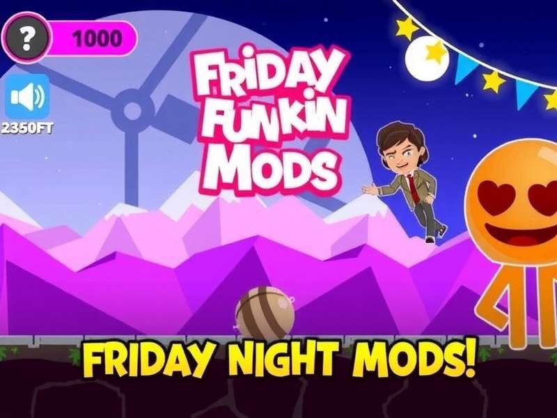 Friday Night Funkin gameplay on mobile device
