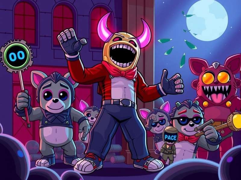 Friday Night Funkin' main characters Boyfriend and Girlfriend in a rap battle against Daddy Dearest