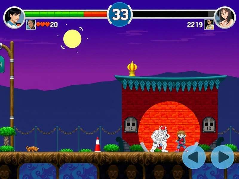 Retro gaming setup with a colourful keyboard, reminiscent of FNF's aesthetic