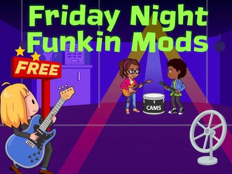 Collection of Friday Night Funkin mods featuring Boyfriend, Girlfriend, and iconic characters