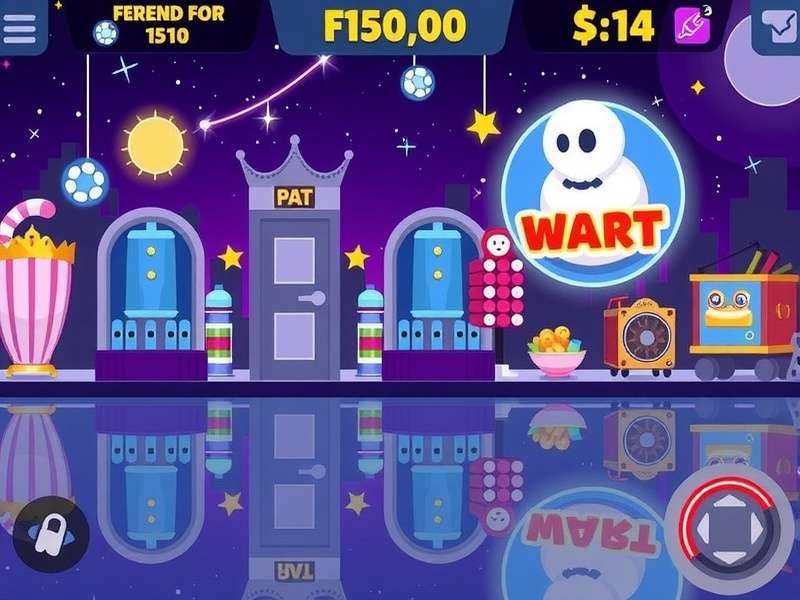 Friday Night Funkin Mobile Online gameplay on smartphone showing Boyfriend vs Girlfriend rhythm battle