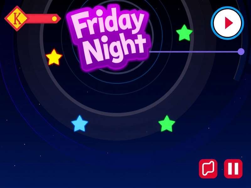 Friday Night Funkin Kbh gameplay montage showing Boyfriend vs Daddy Dearest on stage with neon arrows