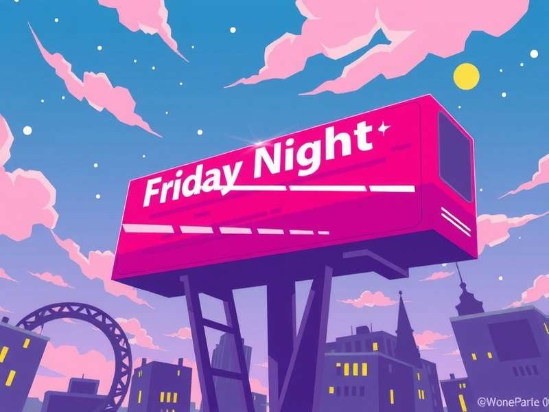 Friday Night Funkin Mods Sky banner showing the Sky boss character with neon blue and purple aesthetics
