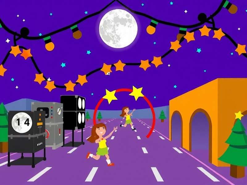 Friday Night Funkin Animation — Boyfriend vs Girlfriend dance battle scene with vibrant neon colors